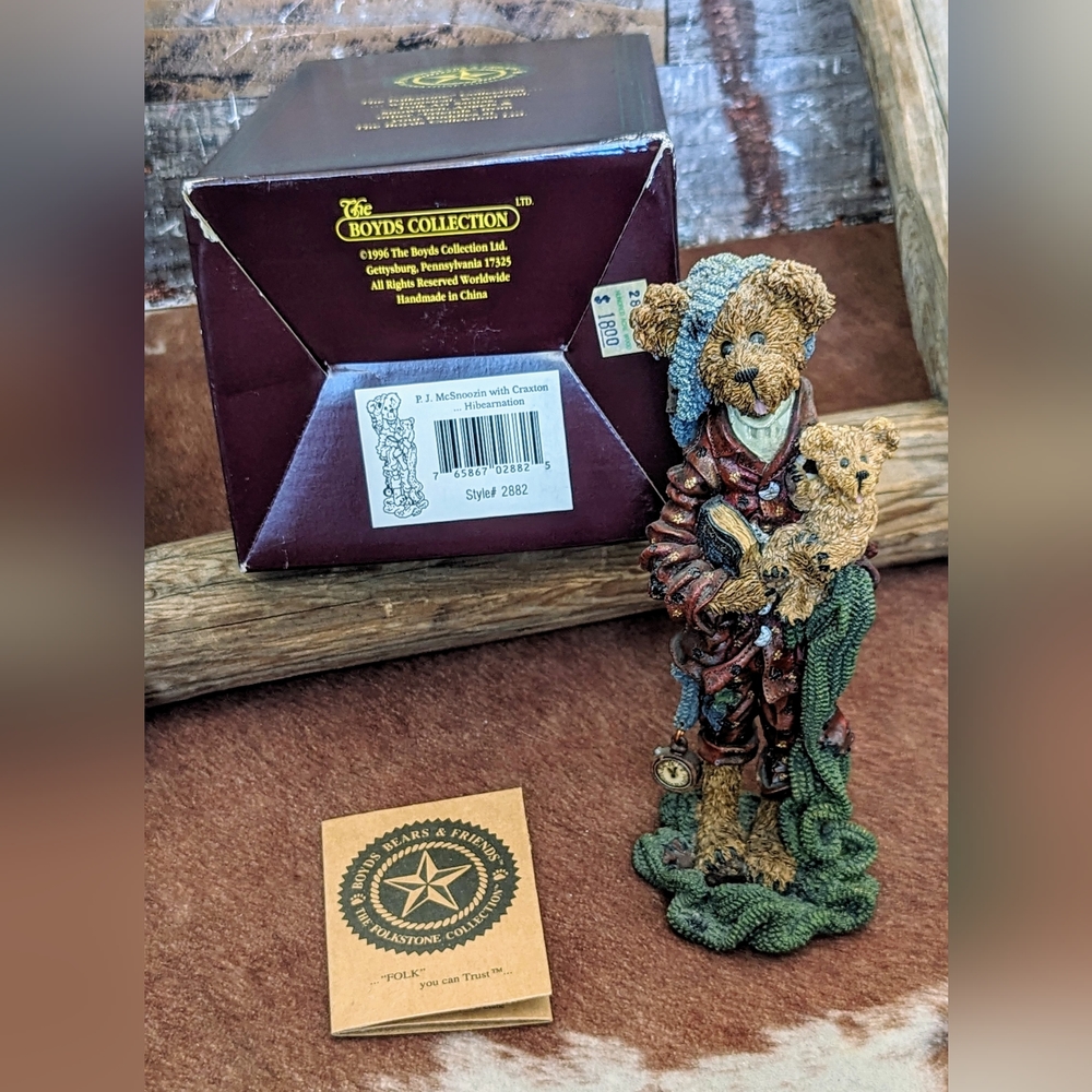 Boyds Bears Collection PJ McSnoozin W Craxton Hibearnation Style#2882
